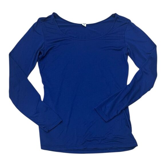 Uniqlo Royal Blue Thin Long Sleeve Tee XS - Picture 1 of 4